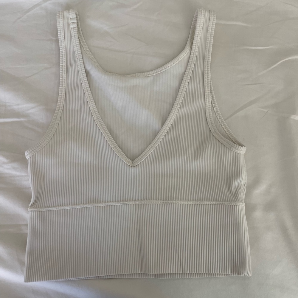 lululemon cream pivot tank